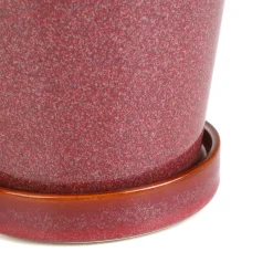 Discount Oslonka Na Doniczke Maya Z Podstawka Marsala 13,6X13,6X13,6 Cm Wazony I Donice