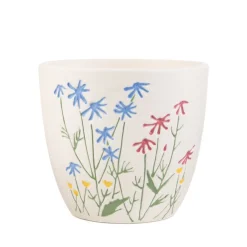 Outlet Oslonka Na Doniczke Meadow W Kolorowe Kwiaty 13X12X11 Cm Wazony I Donice