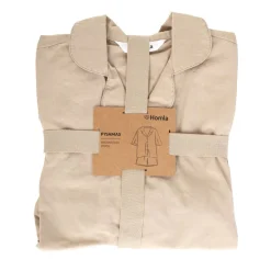 Clearance Pizama Niccol Perkalowa Bezowa S/M Szlafroki