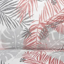 Cheap Pościel Botanical Z Mikrofibry W Rozowo-Szare Liscie 140X200 Cm + 1*70X80 Cm Pościel 140X200 Cm
