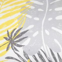 New Pościel Botanical Z Mikrofibry W Zolto-Szare Liscie 140X200 Cm + 1*70X80 Cm Pościel 140X200 Cm