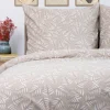 Clearance Pościel Coraline Bawelniana Bezowa W Liscie 200X220 Cm Pościel Bawelniana