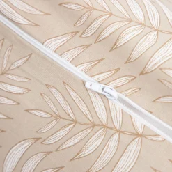 Clearance Pościel Coraline Bawelniana Bezowa W Liscie 200X220 Cm Pościel Bawelniana