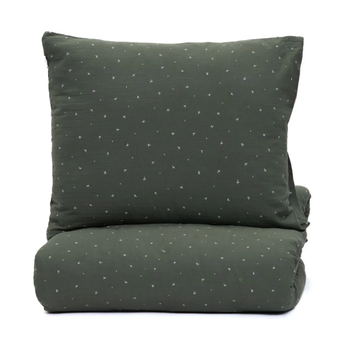 Store Pościel Cordelia Muslinowa W Listki 160X200 + 2*50X60 Cm Pościel Bawelniana