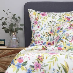 New Pościel Floral Z Mikrofibry W Kolorowe Kwiatki 160X200 Cm Pościel Z Mikrofibry