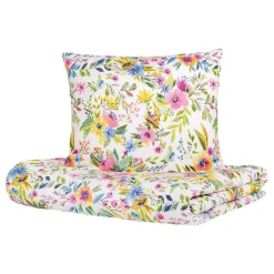 New Pościel Floral Z Mikrofibry W Kolorowe Kwiatki 160X200 Cm Pościel Z Mikrofibry