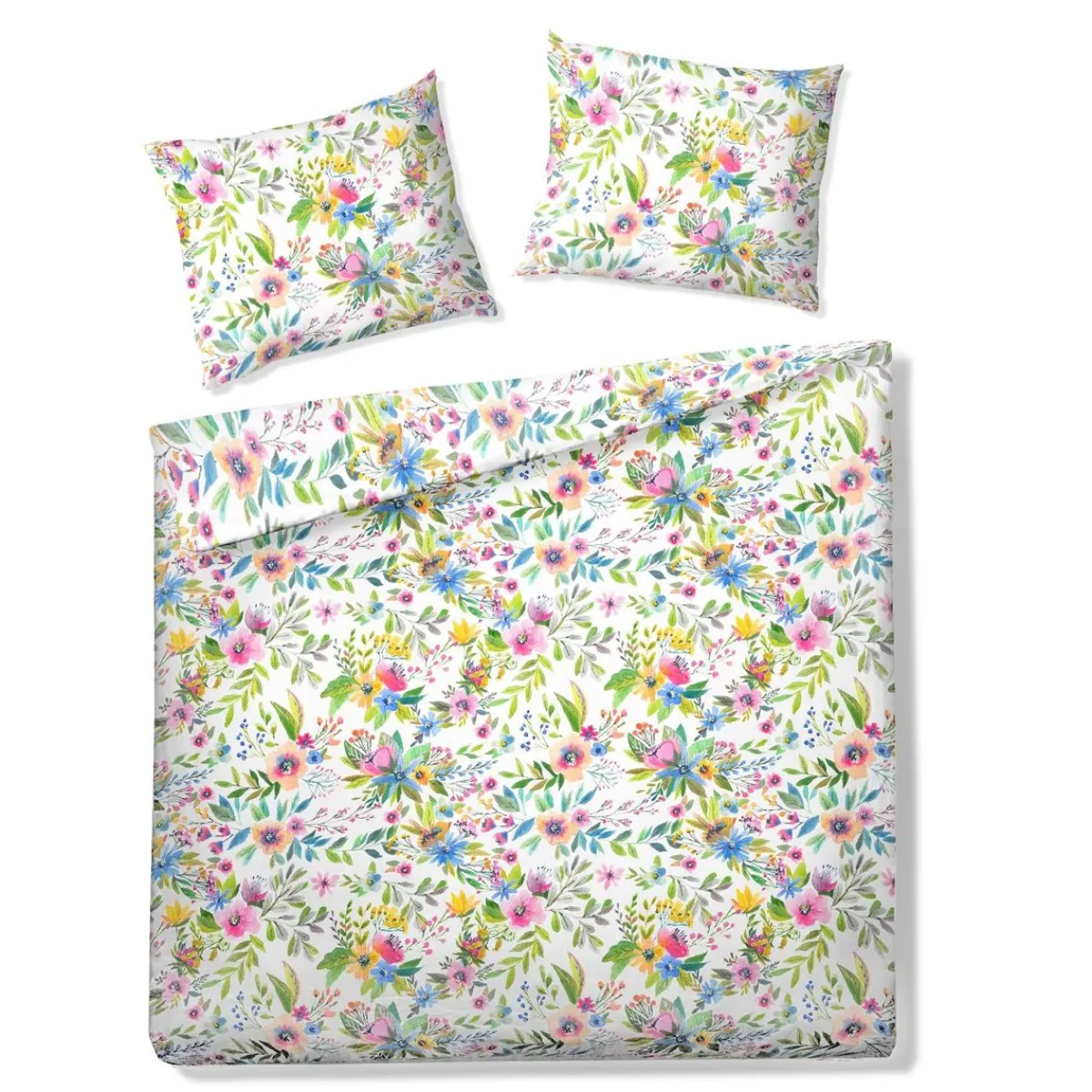 New Pościel Floral Z Mikrofibry W Kolorowe Kwiatki 160X200 Cm Pościel Z Mikrofibry