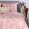 Discount Pościel Gallo Z Mikrofibry Rozowa W Liscie 140X200 Cm + 1*70X80 Cm Pościel 140X200 Cm