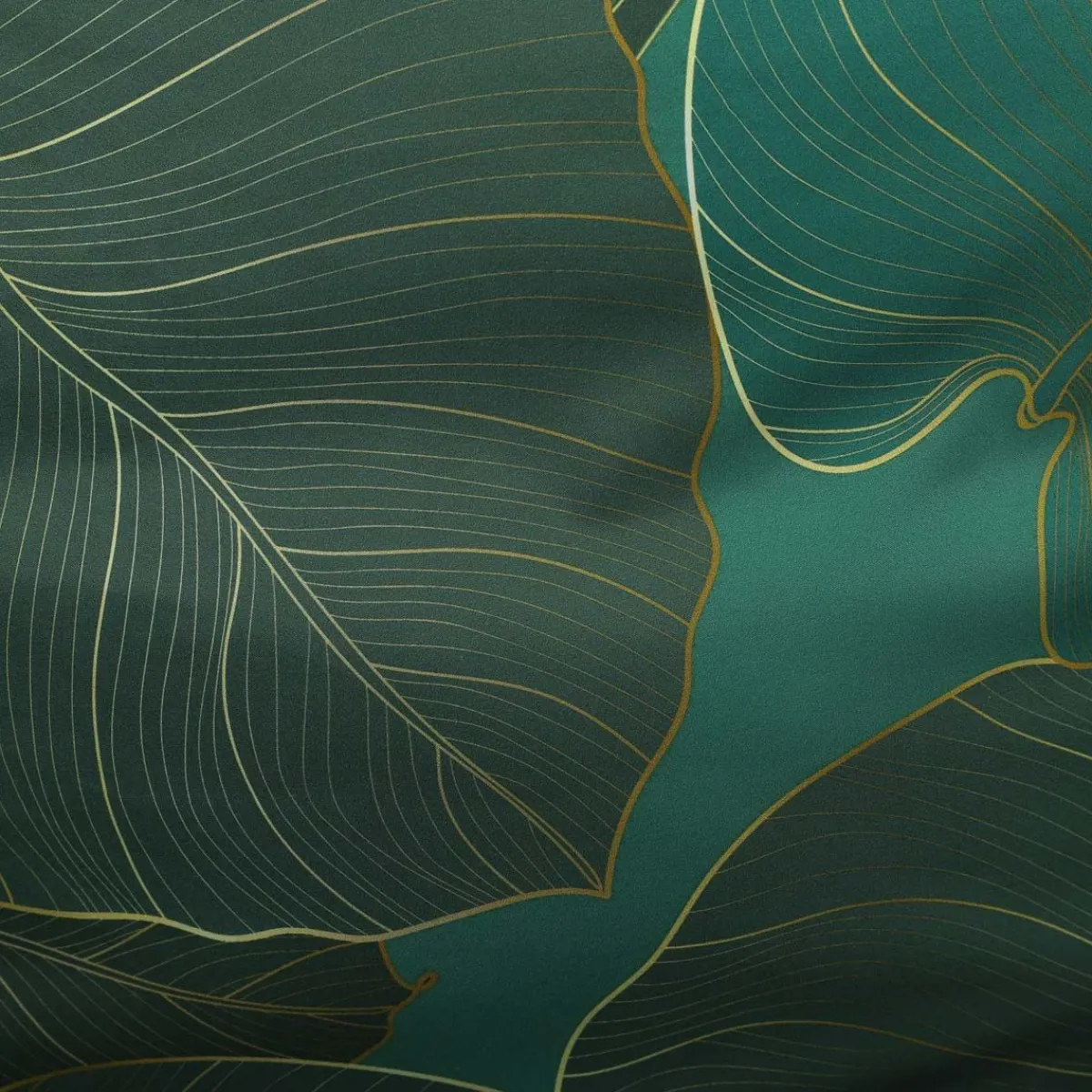 Outlet Pościel Gallo Z Mikrofibry Zielona W Liscie 160X200 Cm Pościel Z Mikrofibry