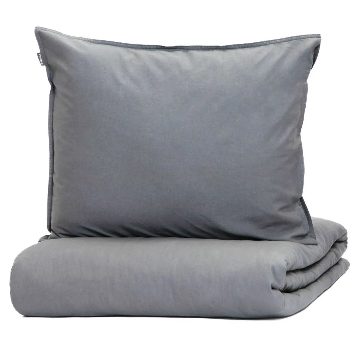Discount Pościel Kinsey Bawelniana Grafitowa Z Denimowym Szwem 160X200 + 2*50X60 Cm Pościel Bawelniana