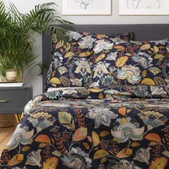 Fashion Pościel Otamo Z Mikrofibry W Liscie I Kwiaty 200X220 Cm Pościel Z Mikrofibry