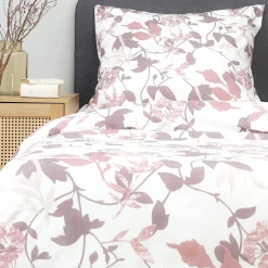 Cheap Pościel Rosa Z Mikrofibry W Rozowe Liscie 160X200 Cm Pościel Z Mikrofibry
