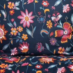 Online Pościel Vabel Z Mikrofibry Granatowa W Liscie I Kwiaty 160X200 Cm Pościel Z Mikrofibry