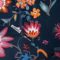Best Pościel Vabel Z Mikrofibry Granatowa W Liscie I Kwiaty 200X220 Cm Pościel Z Mikrofibry