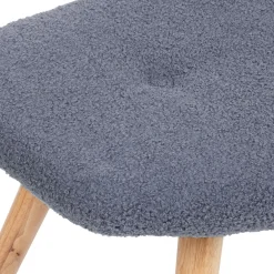 Shop PodNożek Moss Teddy Boucle W Tkaninie Teddy Granatowy 61X41X38 Cm Podnóżki