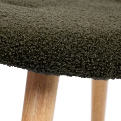 Flash Sale PodNożek Moss Teddy Boucle W Tkaninie Teddy Zielony 61X41X38 Cm Podnóżki