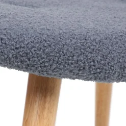 Shop PodNożek Moss Teddy Boucle W Tkaninie Teddy Granatowy 61X41X38 Cm Podnóżki