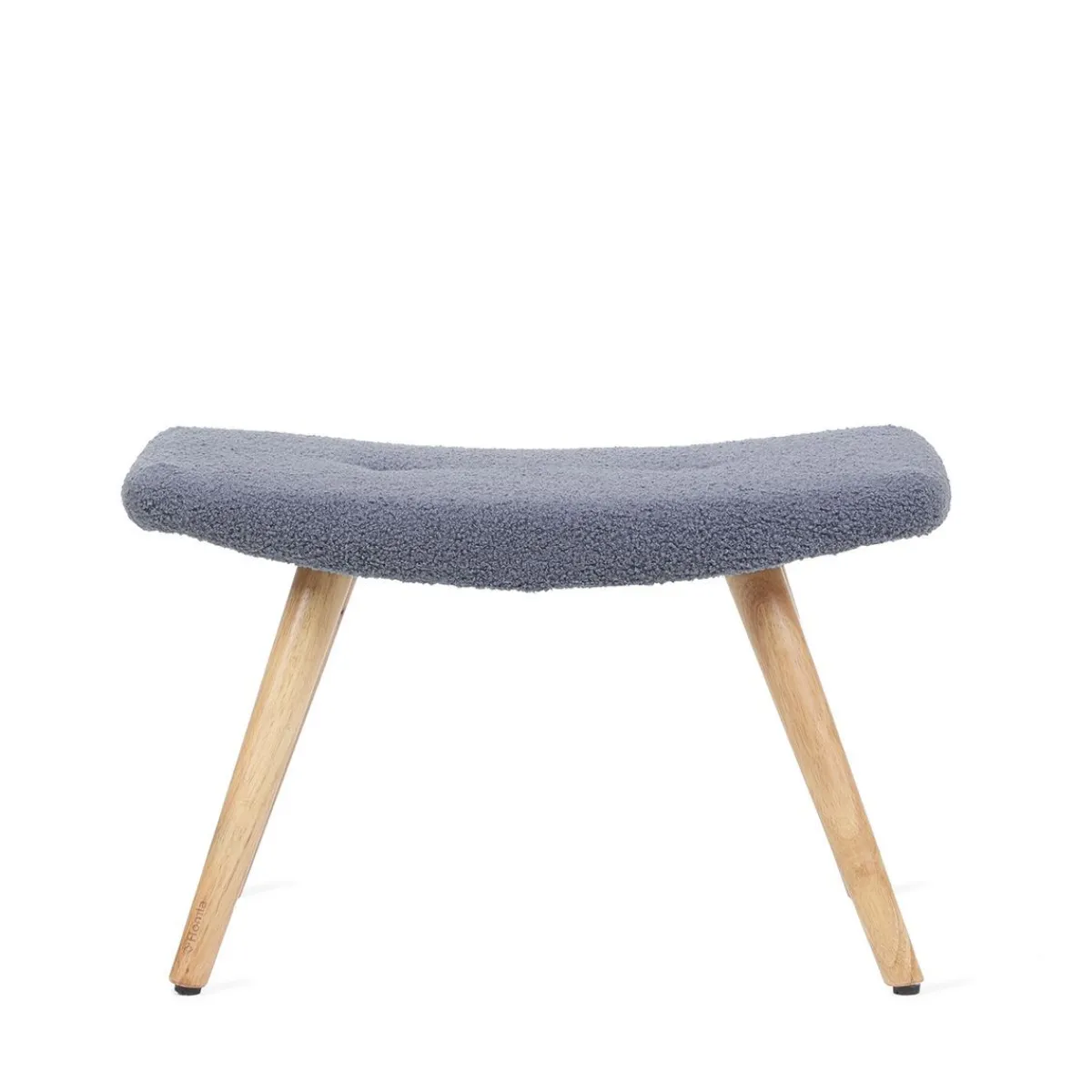Shop PodNożek Moss Teddy Boucle W Tkaninie Teddy Granatowy 61X41X38 Cm Podnóżki