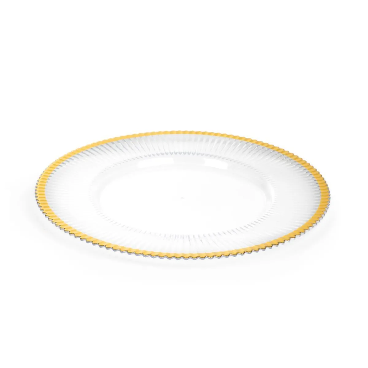 Online Podstawka Golden Rant Pod Talerz Ze Zlota Obwodka W Paski 33 Cm 33Cm Talerze