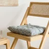 Best Sale Poduszka Na Krzeslo Stave Niebieska We Wzor Pikowana 40X40 Poduszki Na Krzeslo