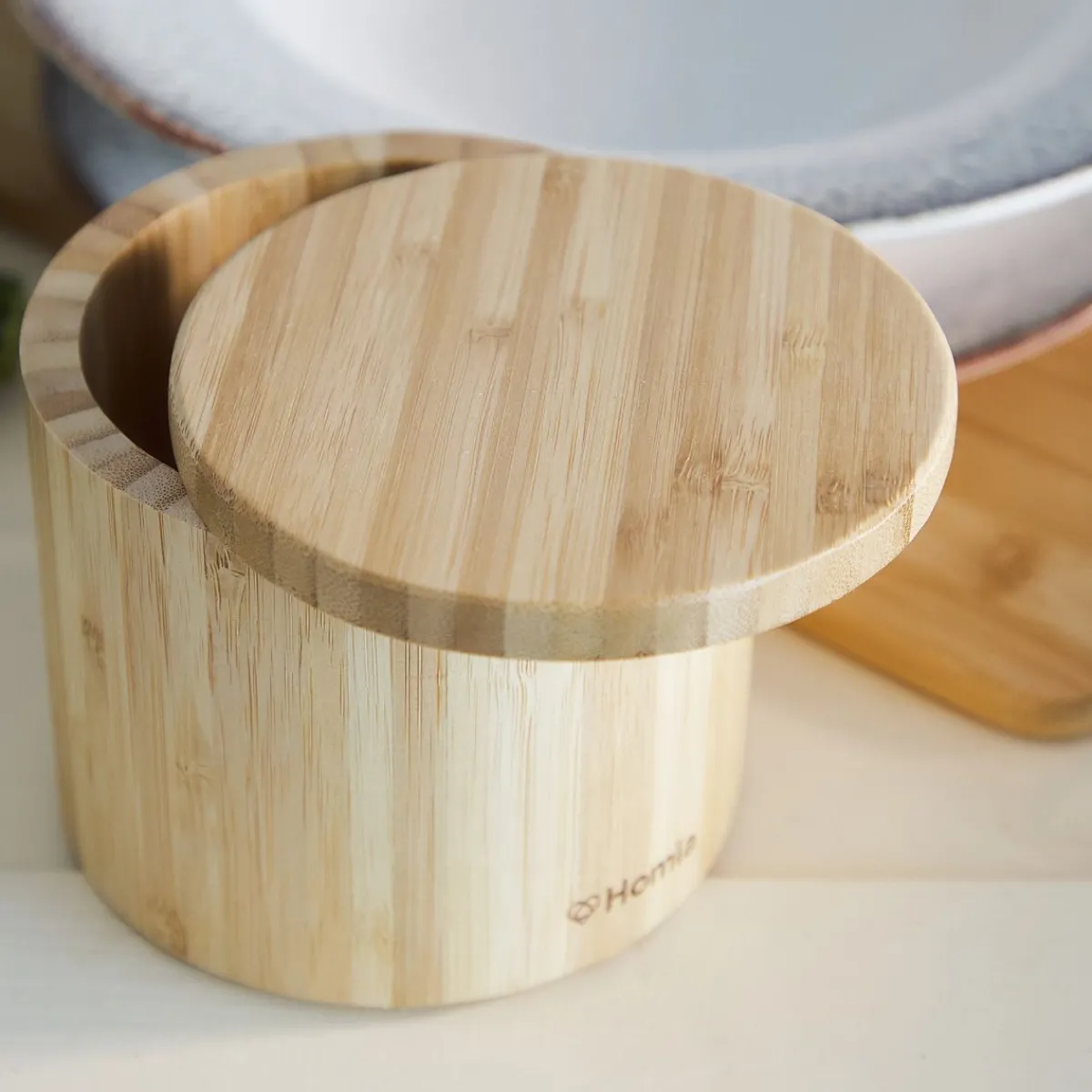 Cheap Pojemnik Bambou Z Pokrywka Na Magnes M 12X10,5 Cm Pojemniki Na Żywność
