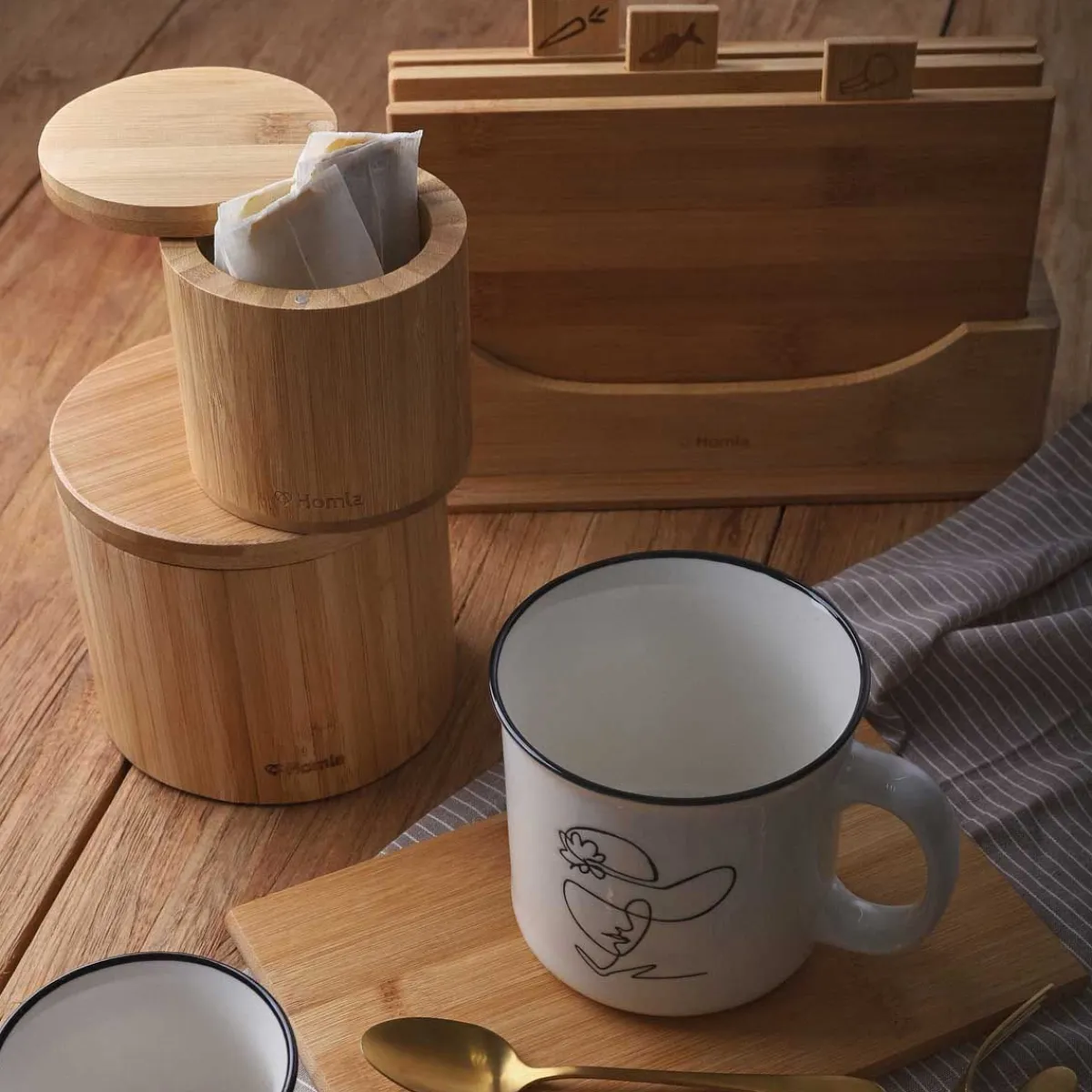 Cheap Pojemnik Bambou Z Pokrywka Na Magnes M 12X10,5 Cm Pojemniki Na Żywność
