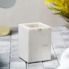 Fashion Pojemnik Nylla Z Marmuru 7,6X7,6X10 Cm Organizery Łazienkowe