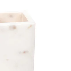 Fashion Pojemnik Nylla Z Marmuru 7,6X7,6X10 Cm Organizery Łazienkowe