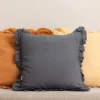 Shop Poszewka Elin Muslinowa Niebieska 45X45 Cm Poduszki Na Krzeslo