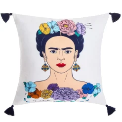 Cheap Poszewka Frida Kahlo Z Granatowymi Fredzlami 45X45 Cm Poszewki Na Poduszki