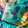 Discount Poszewka Frida Kahlo Z Kolibrami Turkusowa 45X45 Cm Poszewki Na Poduszki