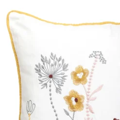 Clearance Poszewka Minca W Wyszywane Kwiaty 45X45 Cm Poduszki Na Krzeslo