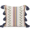 Best Sale Poszewka Miris W Kolorowe Pasy Z Fredzlami 45X45 Cm Poszewki Na Poduszki