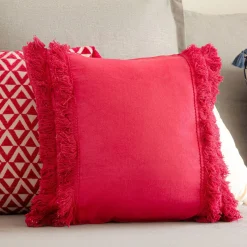 Hot Poszewka Vivero Fuksjowa Z Fredzlami 45X45 Cm Poszewki Na Poduszki