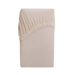 Outlet Przescieradlo Claire Jersey Bezowe 90X200 Cm Prześcieradła