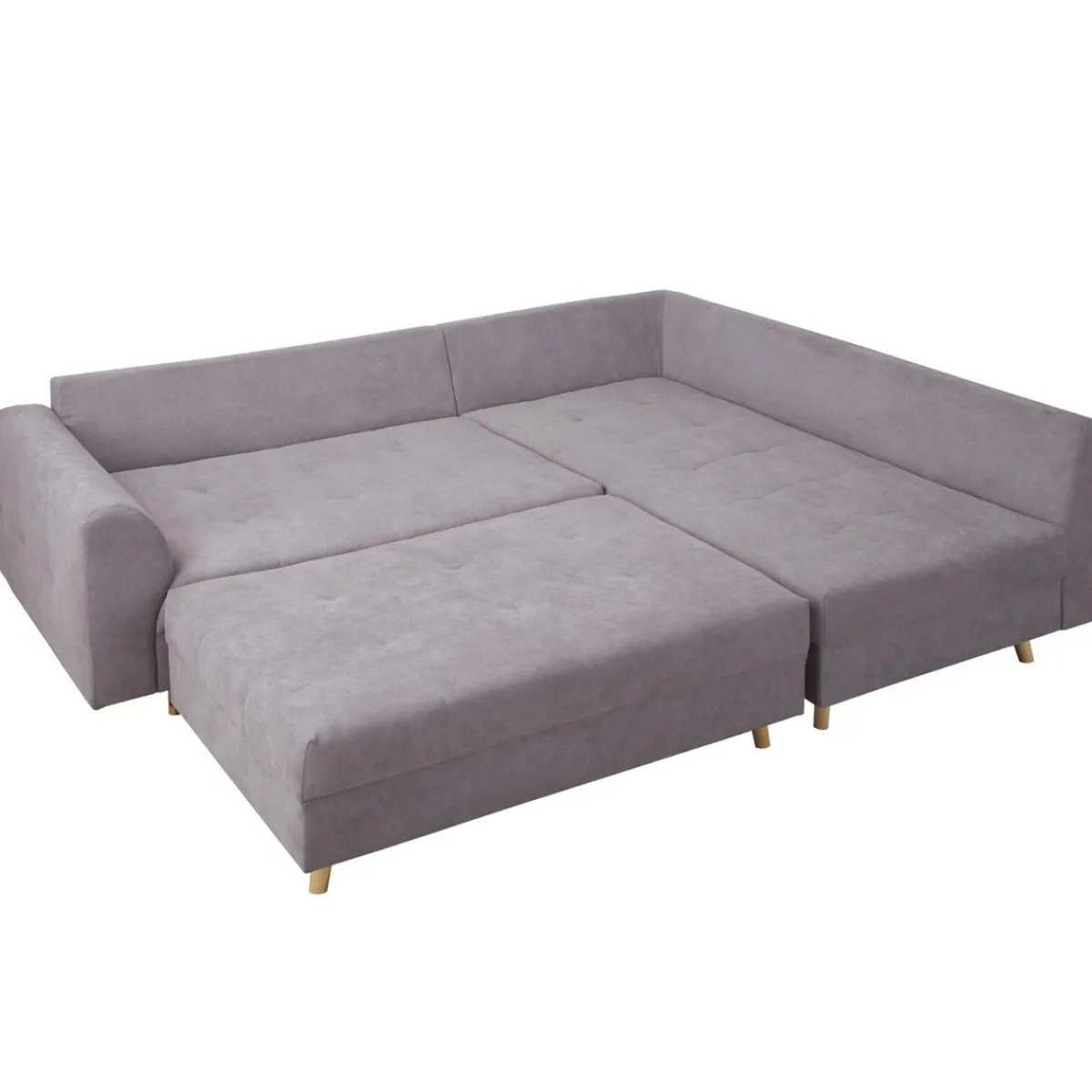 Cheap Pufa Do Naroznika Szara Semi 120X70X40 Cm All 999400 Pufy