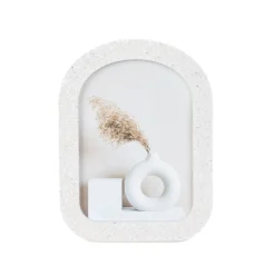 Outlet Ramka Na Zdjecie Anga Polokragla Z Imitacji Betonu 13X18 Cm Ramki Na Zdjęcia