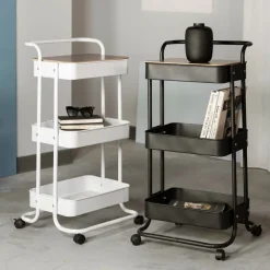 Hot Regal Na Kolkach Hylla Metalowy 90X43X42Cm Regały