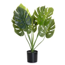 Cheap Roslina Sztuczna Tropical Zone Monstera W Czarnej Donicy 75 Cm Sztuczne Rośliny Na Balkon