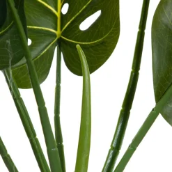 Cheap Roslina Sztuczna Tropical Zone Monstera W Czarnej Donicy 75 Cm Sztuczne Rośliny Na Balkon