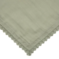 Discount Serwetka Elin Muslinowa Z Koronkowa Lamowka Pistacjowa 40X40 Cm Serwetki