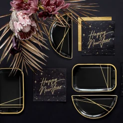 Best Serwetki New Year Papierowe Czarne 20 Szt. 16,5X16,5 Cm Serwetki