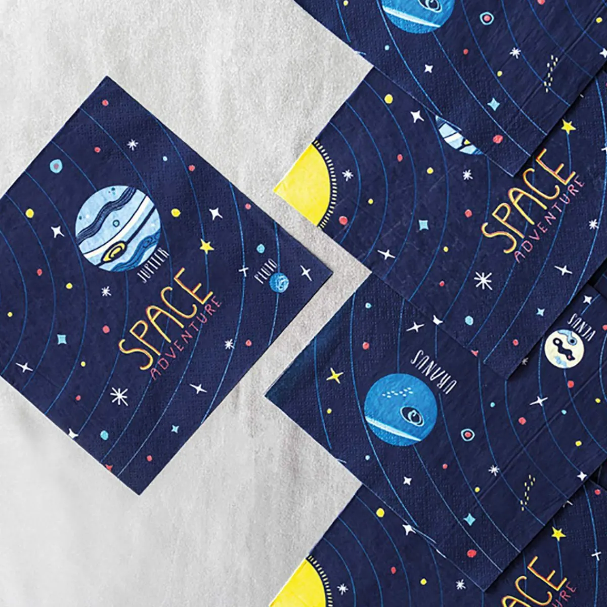 Best Sale Serwetki Space Papierowe Z Nadrukiem 20 Szt. 16X16 Cm Serwetki
