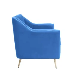 Flash Sale Sofa Avant Sofa 2-Osobowa, Welurowa Granatowa 127X82X81.5 Cm Sofy