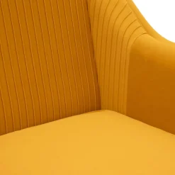Online Sofa Avant Sofa 2-Osobowa, Welurowa Musztardowa 127X82X81.5 Cm Sofy