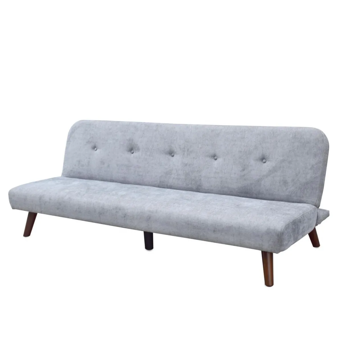 Cheap Sofa Rinko Sofa 3-Osobowa, Z Funkcja Spania, Ciemnoszara 195X81X74 Cm Sofy