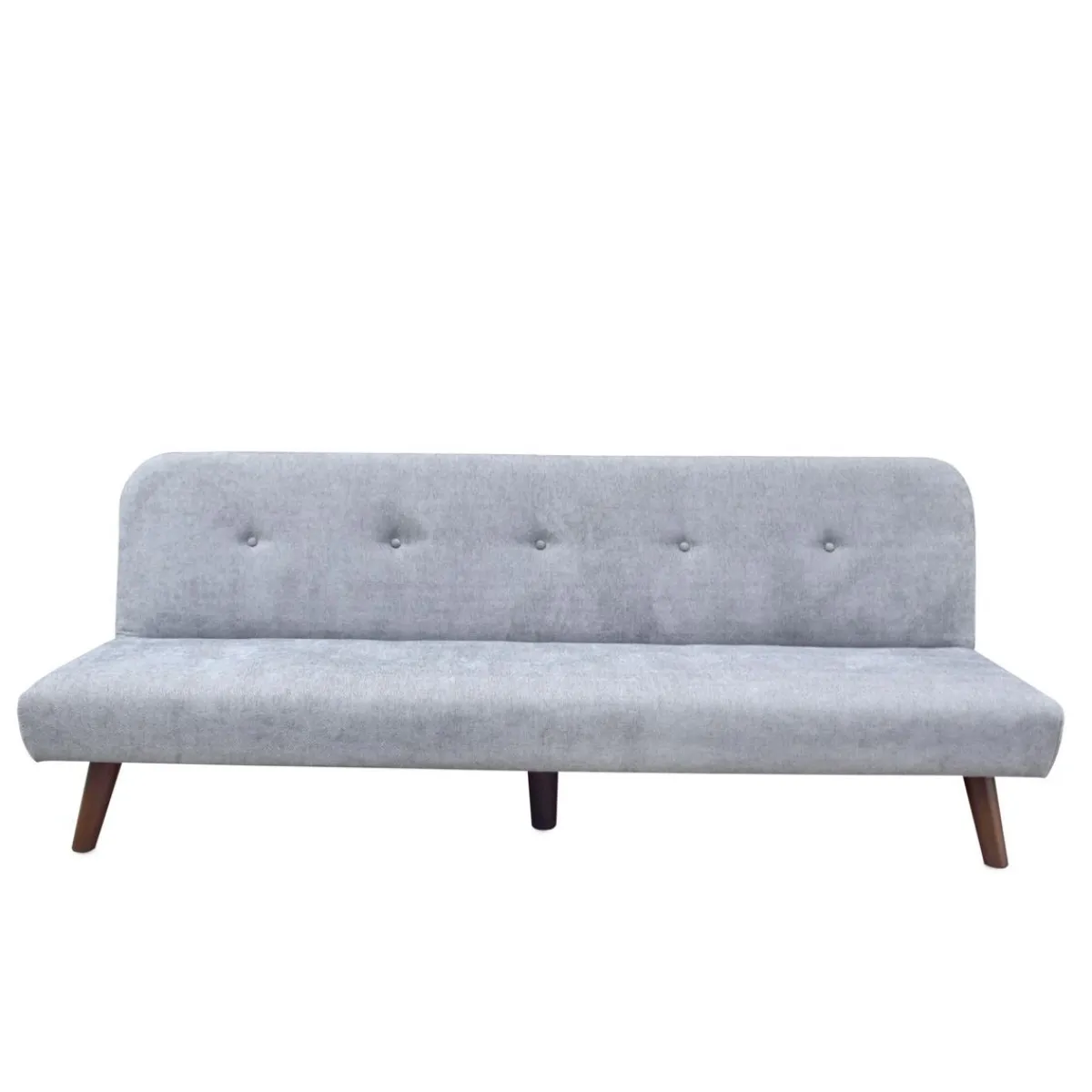 Cheap Sofa Rinko Sofa 3-Osobowa, Z Funkcja Spania, Ciemnoszara 195X81X74 Cm Sofy