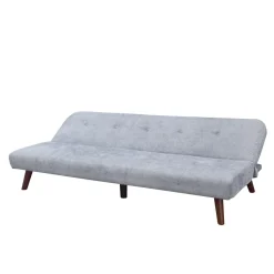 Cheap Sofa Rinko Sofa 3-Osobowa, Z Funkcja Spania, Ciemnoszara 195X81X74 Cm Sofy