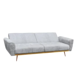 Store Sofa Samtige 3-Osobowa, Z Funkcja Spania, Szara 212X84X86.5 Cm Sofy
