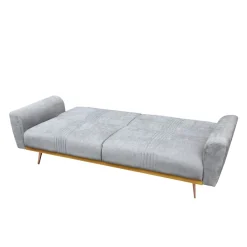 Store Sofa Samtige 3-Osobowa, Z Funkcja Spania, Szara 212X84X86.5 Cm Sofy